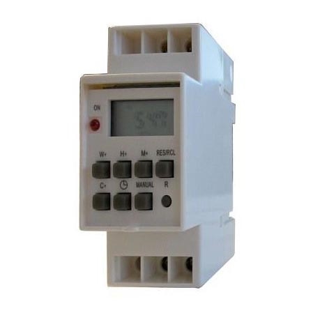 Relógio de comutação digital para calha DIN 3650W/230V