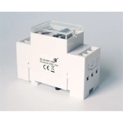 Relógio de comutação digital para calha DIN 3680W/230V