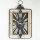 Relógio de parede 1xAA 76x46 bege/preto