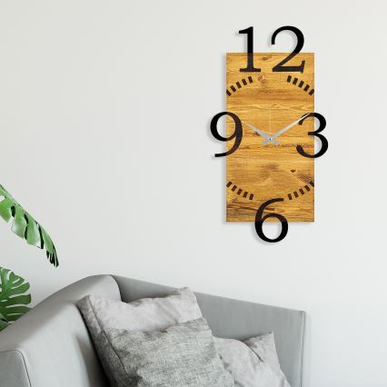 Relógio de parede 41x74 cm 1xAA madeira/metal