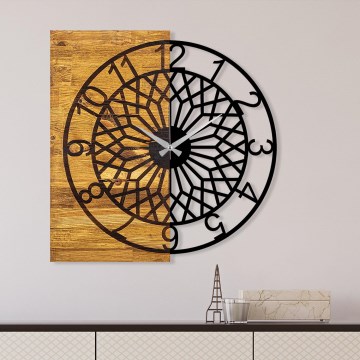 Relógio de parede 57x58 cm 1xAA madeira/metal