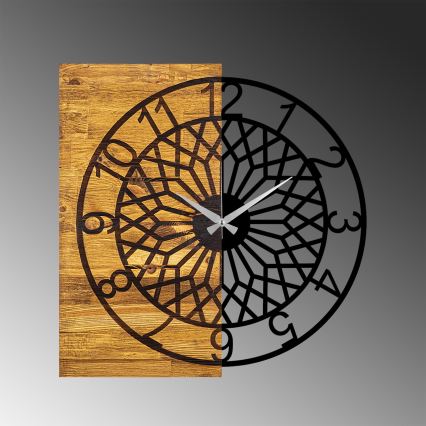 Relógio de parede 57x58 cm 1xAA madeira/metal