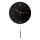 Relógio de parede com pêndulo diâmetro 30 cm 1xAA preto/dourado