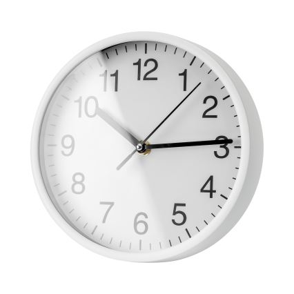 Relógio de parede diâmetro 20 cm 1xAA branco/preto