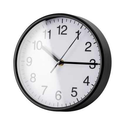 Relógio de parede diâmetro 20 cm 1xAA preto/branco