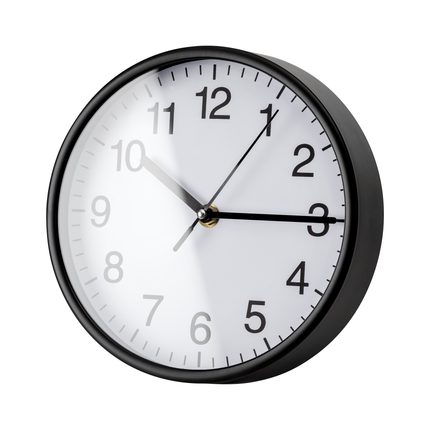 Relógio de parede diâmetro 20 cm 1xAA preto/branco