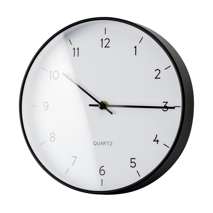 Relógio de parede diâmetro 25 cm 1xAA preto/branco