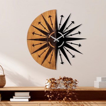 Relógio de parede diâmetro 56 cm 1xAA madeira/metal
