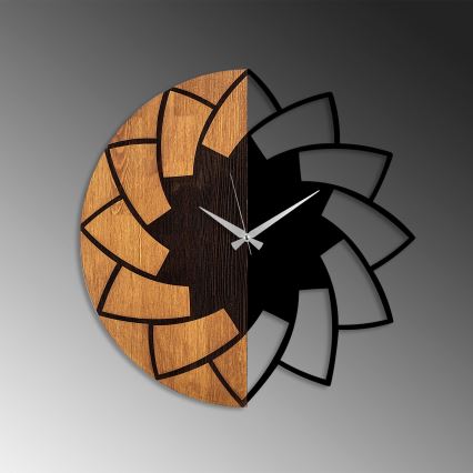 Relógio de parede diâmetro 56 cm 1xAA madeira/metal