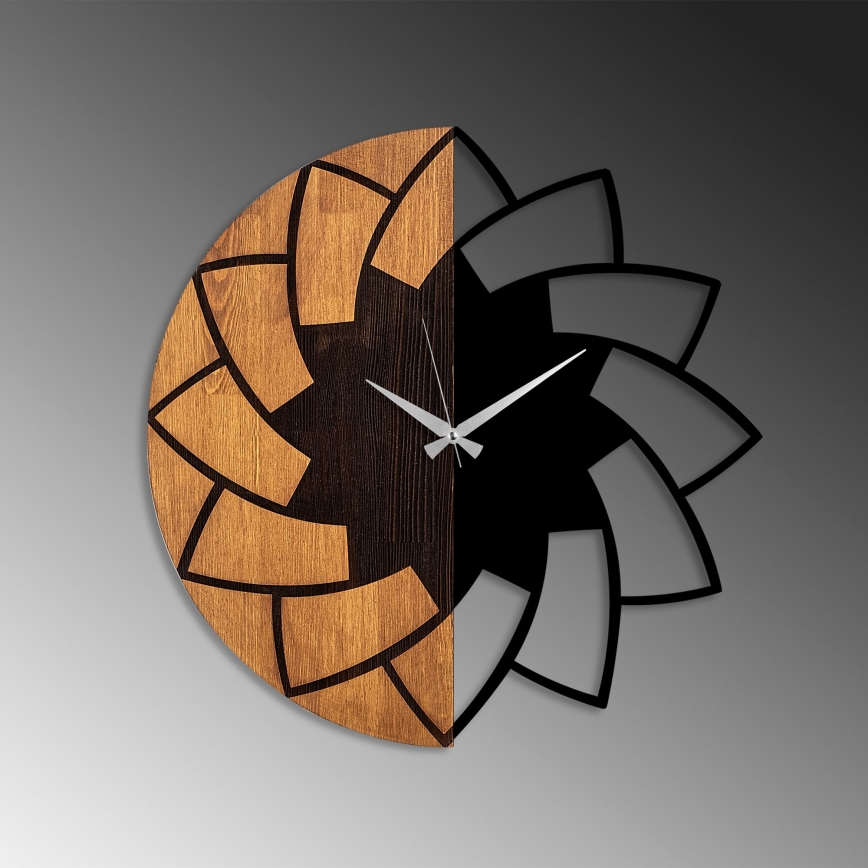 Relógio de parede diâmetro 56 cm 1xAA madeira/metal