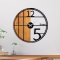 Relógio de parede diâmetro 56 cm 1xAA madeira/metal