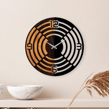 Relógio de parede diâmetro 56 cm 1xAA madeira/metal