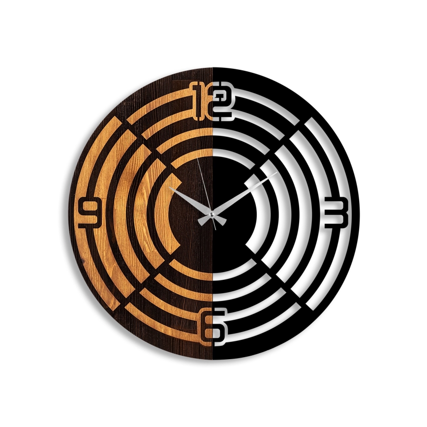 Relógio de parede diâmetro 56 cm 1xAA madeira/metal
