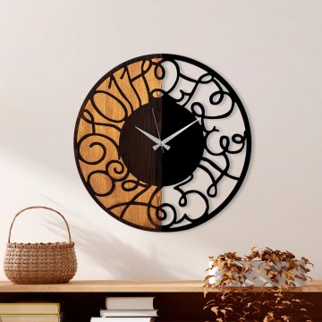 Relógio de parede diâmetro 56 cm 1xAA madeira/metal