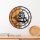 Relógio de parede diâmetro 56 cm 1xAA madeira/metal