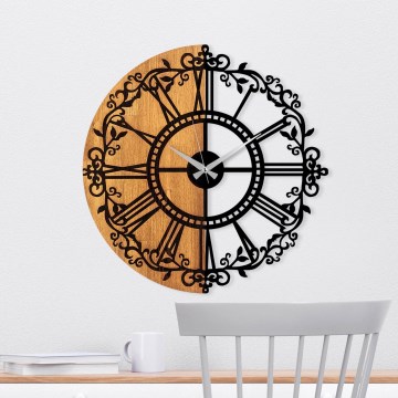 Relógio de parede diâmetro 56 cm 1xAA madeira/metal