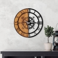 Relógio de parede diâmetro 56 cm 1xAA madeira/metal