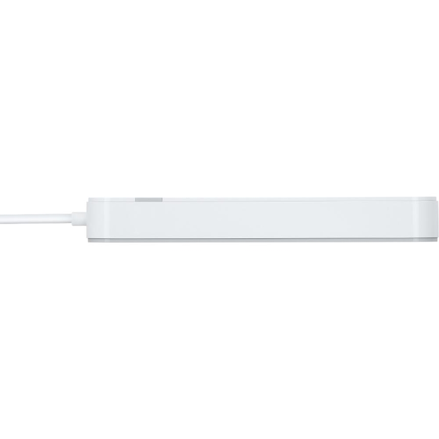 Cabo de extensão inteligente com interruptor 4Z + 2xUSB-A+1xUSB-C 1,5m Wi-Fi Tuya branco