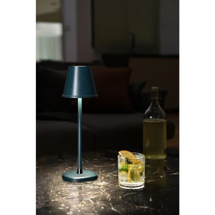 Candeeiro de mesa LED com regulação LED/3W/1800 mAh azul escuro