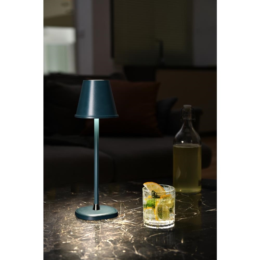Candeeiro de mesa LED com regulação LED/3W/1800 mAh azul escuro