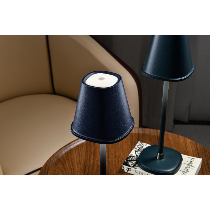Candeeiro de mesa LED com regulação LED/3W/1800 mAh azul escuro