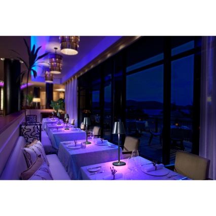 Candeeiro de mesa LED com regulação LED/3W/1800 mAh azul escuro