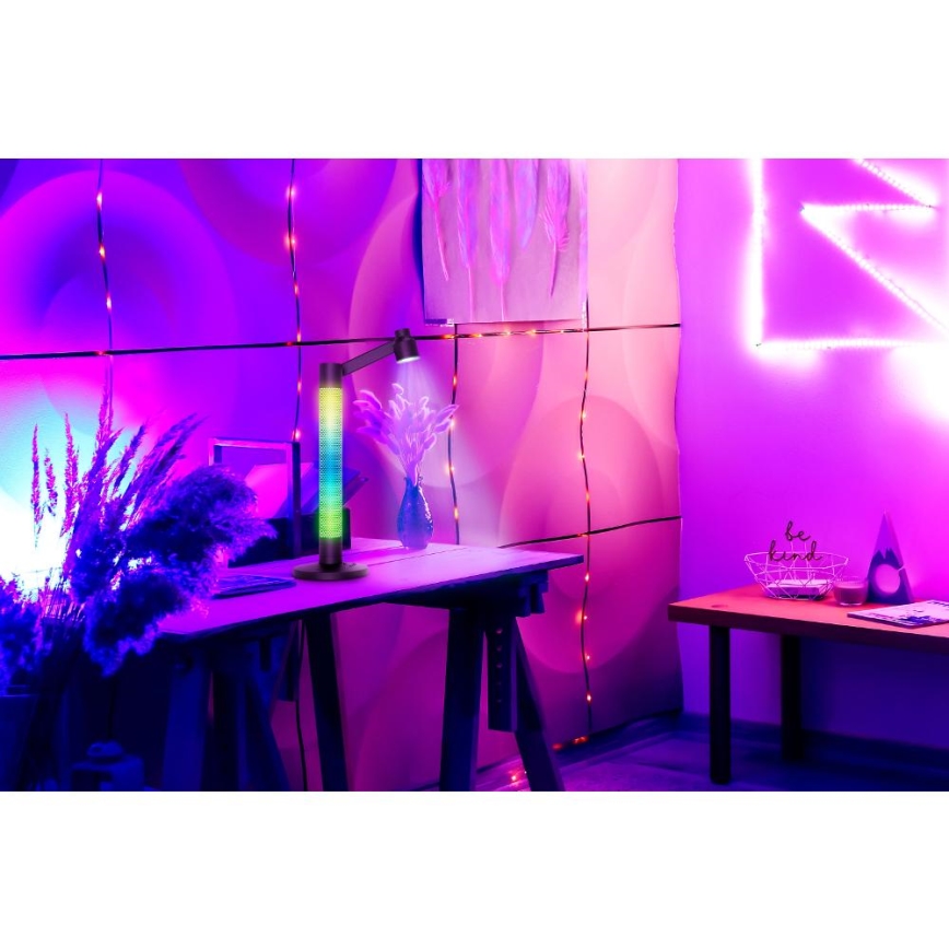 Candeeiro de mesa LED RGBW com regulação LED/10W/5V 2700-6000K Wi-Fi Tuya + comando