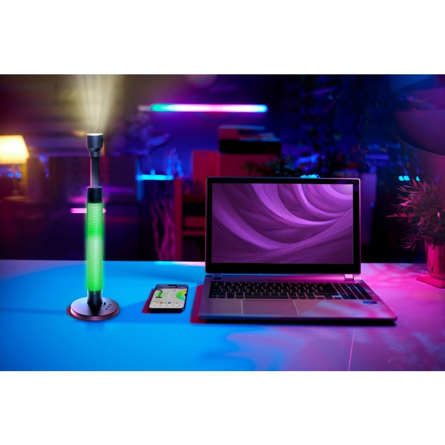 Candeeiro de mesa LED RGBW com regulação LED/10W/5V 2700-6000K Wi-Fi Tuya + comando