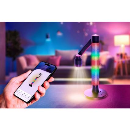 Candeeiro de mesa LED RGBW com regulação LED/10W/5V 2700-6000K Wi-Fi Tuya + comando