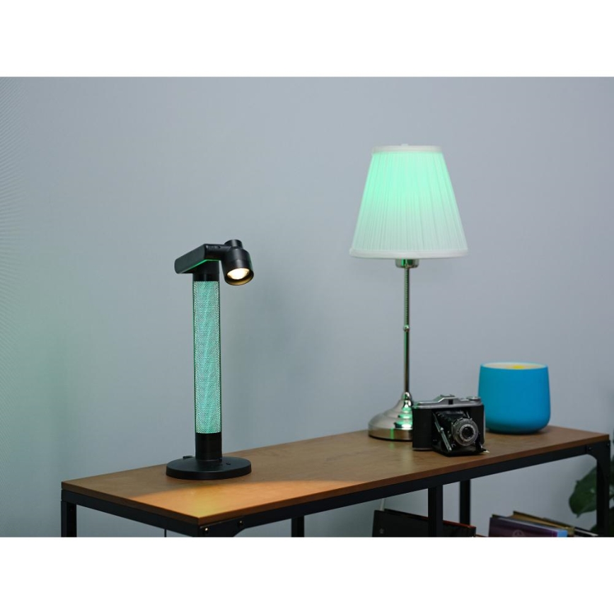 Candeeiro de mesa LED RGBW com regulação LED/10W/5V 2700-6000K Wi-Fi Tuya + comando