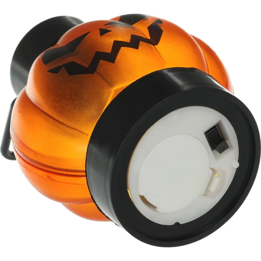 CONJUNTO 6x LED Decoração HALLOWEEN LED/1xCR2032/branco quente abóboras