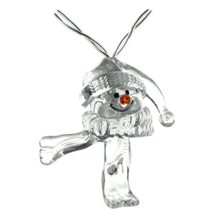 Corrente de Natal LED 10xLED/2xAA/branco quente 1,65m boneco de neve
