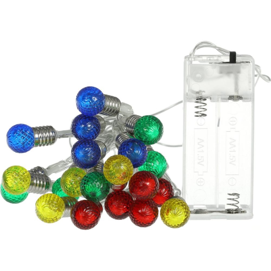 Corrente de Natal LED 20xLED/2xAA/branco quente 1,8m lâmpadas