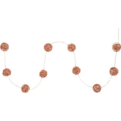 Corrente decorativa LED 10xLED/2xAA branco quente