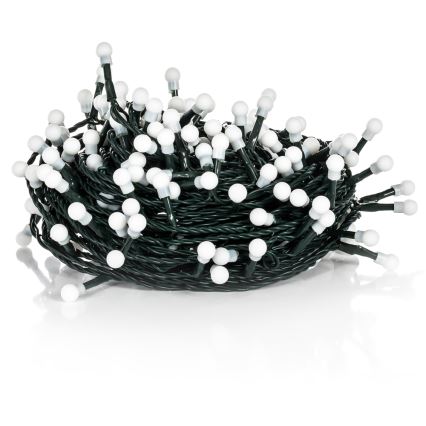Corrente exterior de Natal LED 100xLED/8 funções 15m IP44 branco quente