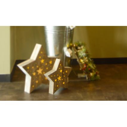 Decoração de Natal LED 1xLED/2xAAA branco quente