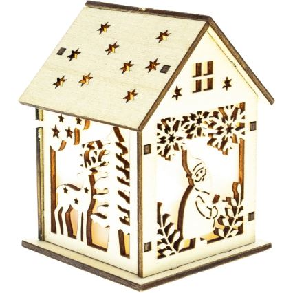 Decoração de Natal LED 1xLED/2xLR44 branco quente