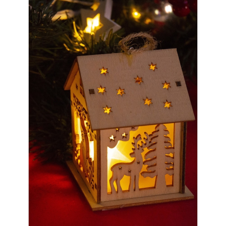 Decoração de Natal LED 1xLED/2xLR44 branco quente