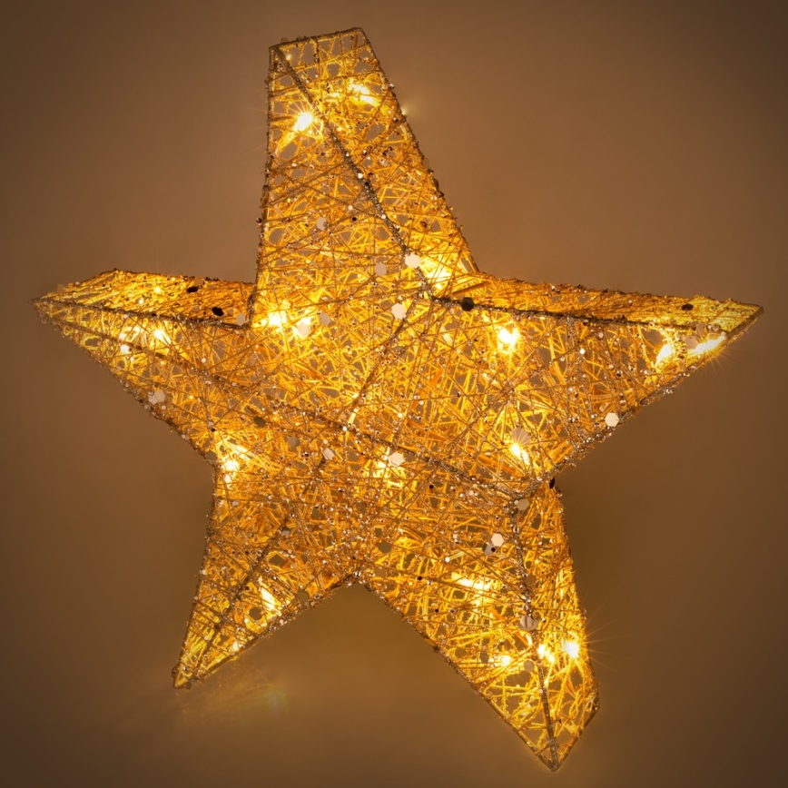 Decoração de Natal LED 20xLED/2xAA branco quente