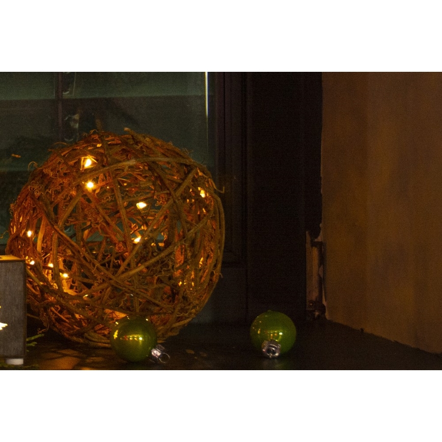 Decoração de Natal LED 20xLED/3xAA branco quente