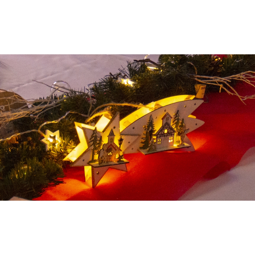 Decoração de Natal LED/2xAA cometa LED
