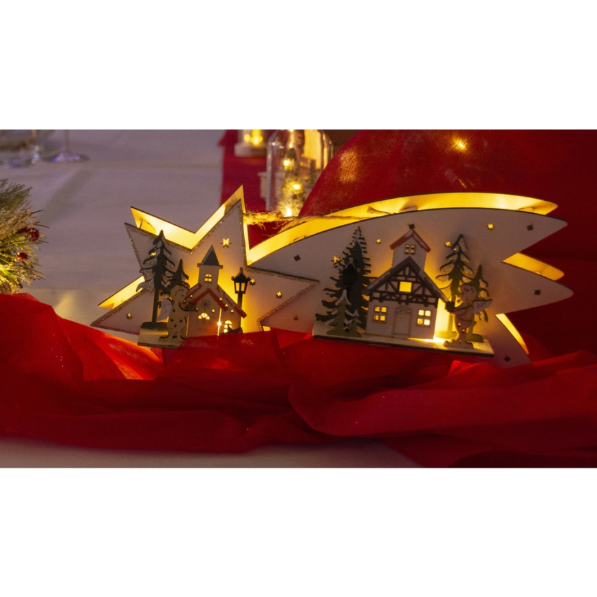 Decoração de Natal LED/2xAA cometa LED