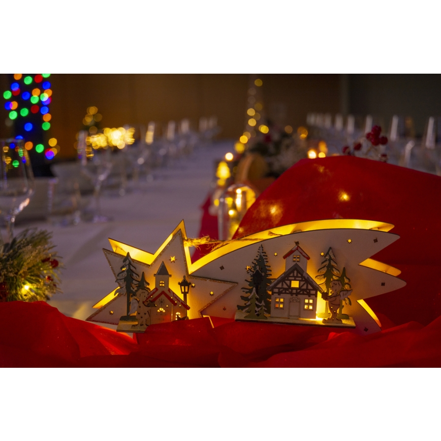Decoração de Natal LED/2xAA cometa LED