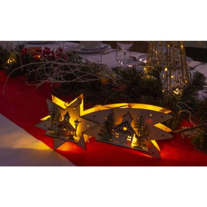 Decoração de Natal LED/2xAA cometa LED