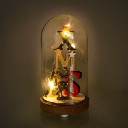 Decoração de Natal LED 3xLED/1xCR2032 branco quente