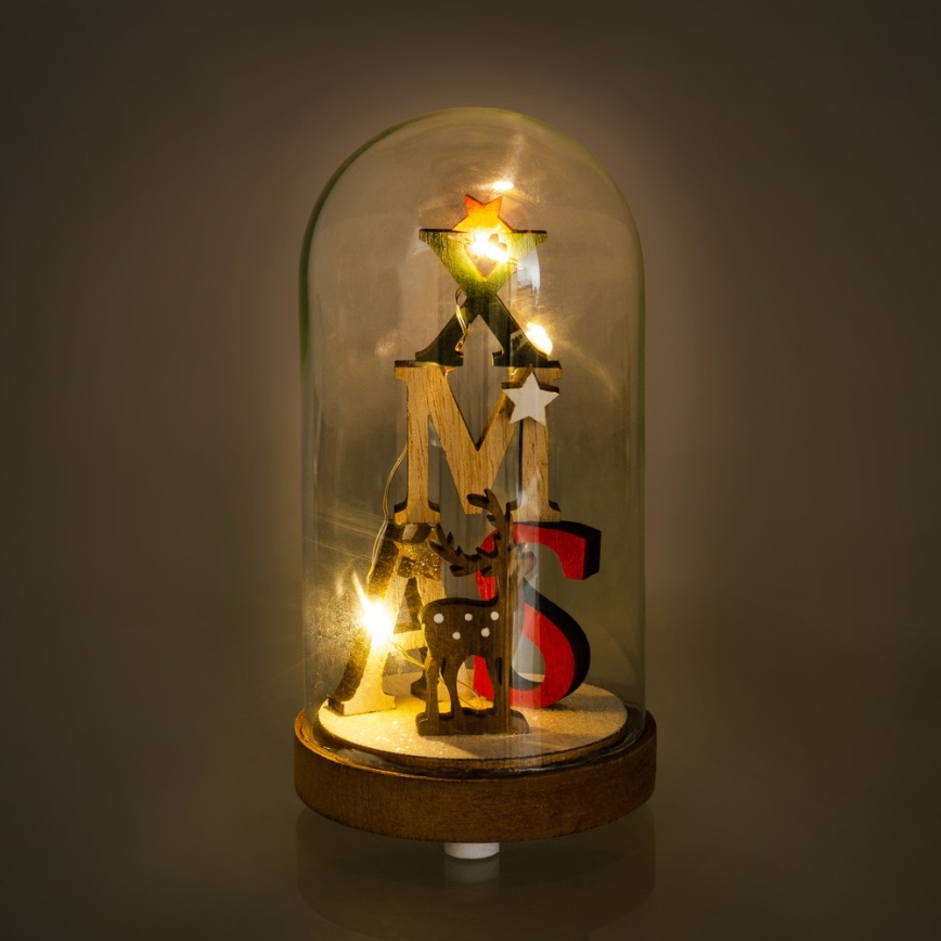 Decoração de Natal LED 3xLED/1xCR2032 branco quente