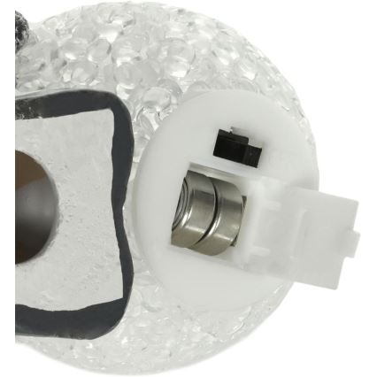 Decoração de Natal LED (boneco de neve com bola de neve) LED/2xLR44/branco quente