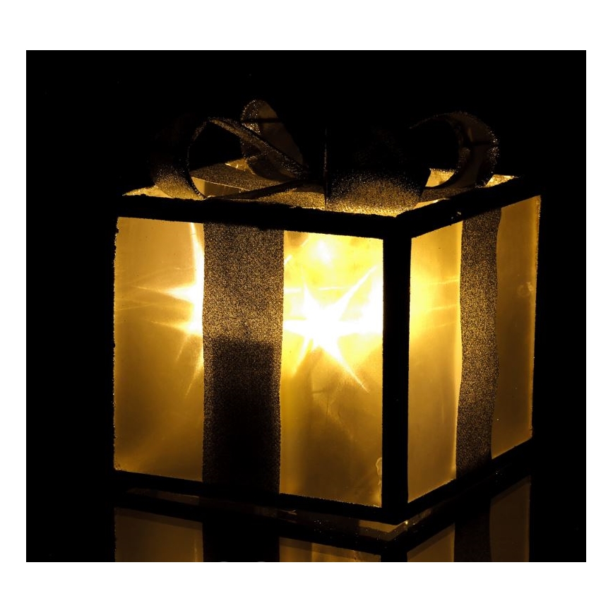 Decoração de Natal LED LED/2xAA 15 cm presente