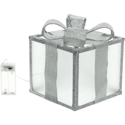 Decoração de Natal LED LED/2xAA 15 cm presente