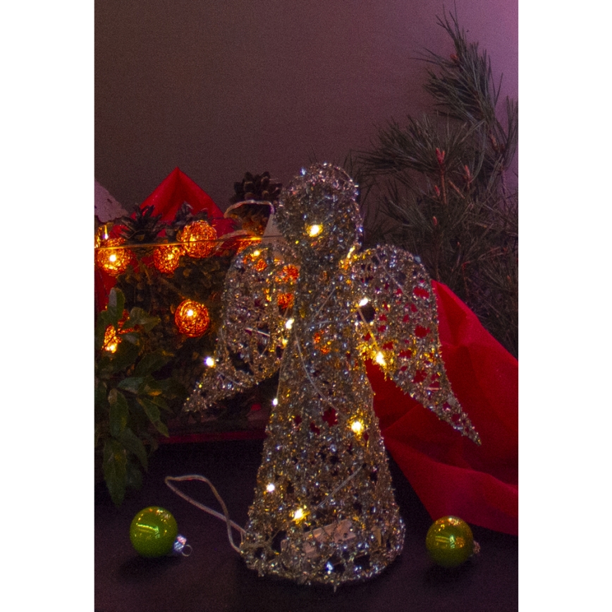 Decoração de Natal LED LED/2xAA anjo